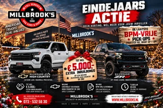 Chevrolet Einde jaars Actie Laatste bpm vrije pick-ups bij Millbrooks
